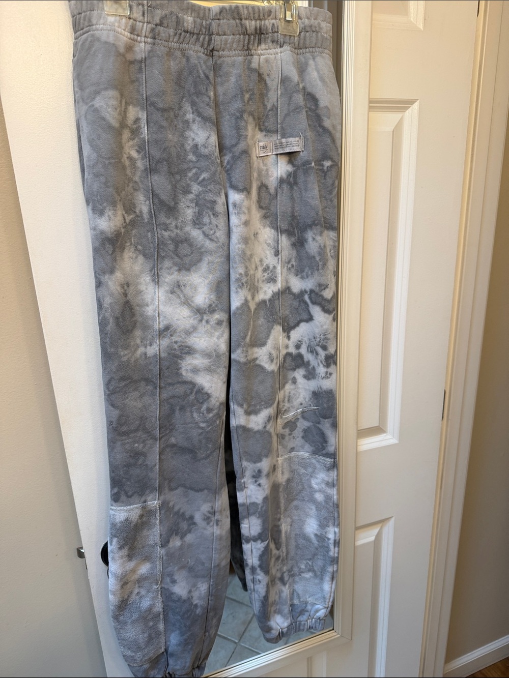 Casual Tie-Dye Gray Sweatpants